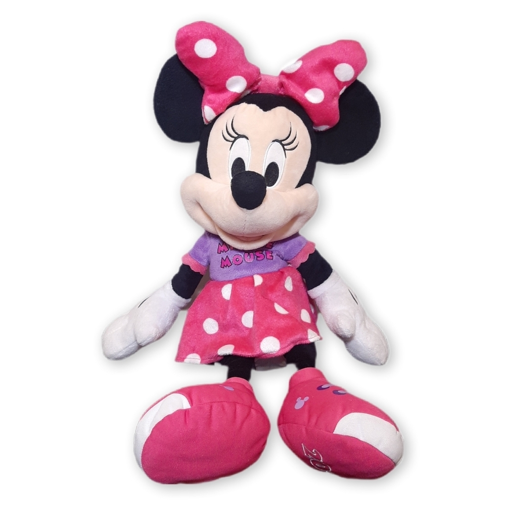 Disney 2015 Minnie Mouse 22" Plush Doll Polka Dot Collectible Stuffed Toy